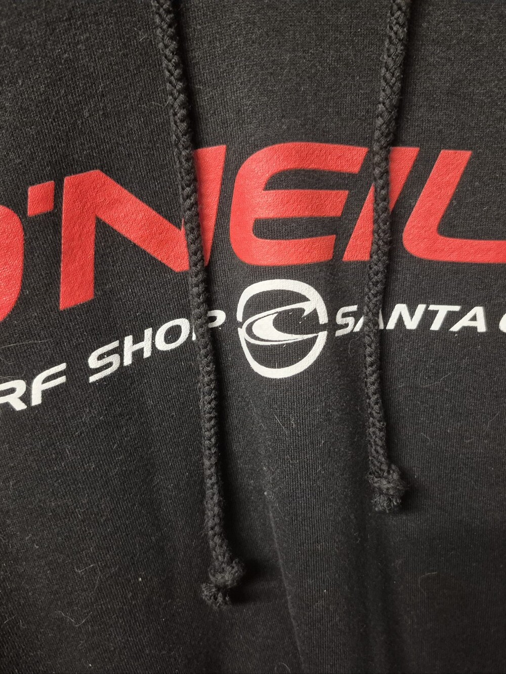 O'Neill Black Pullover Hoodie with Red Logo - Picture 10 of 10